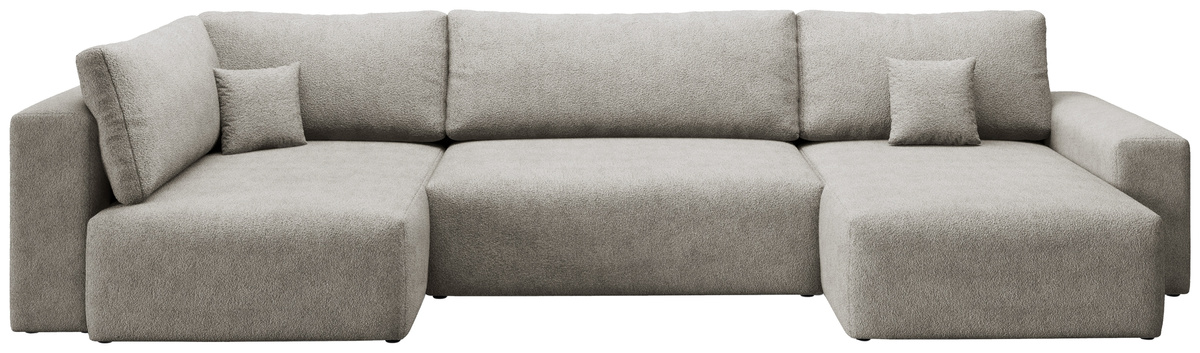 Rozkładana rogówka do salonu w kształcie U z funkcją spania CAMILO MAXI