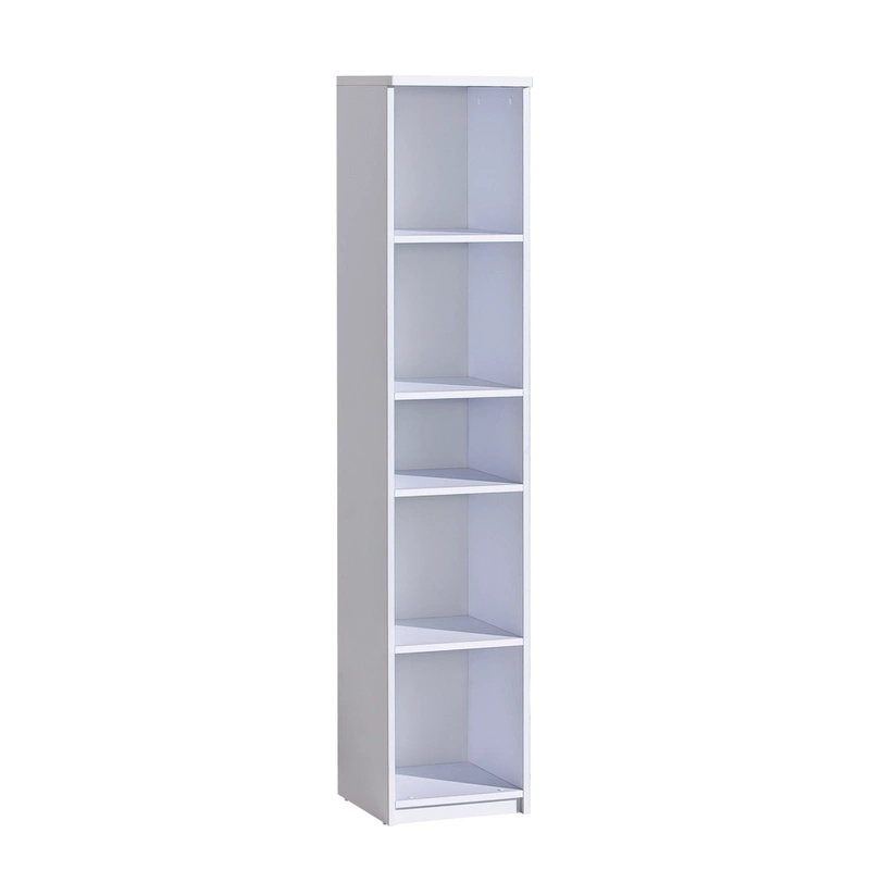 Biały regał na książki do pokoju młodzieżowego 35 cm ANETT