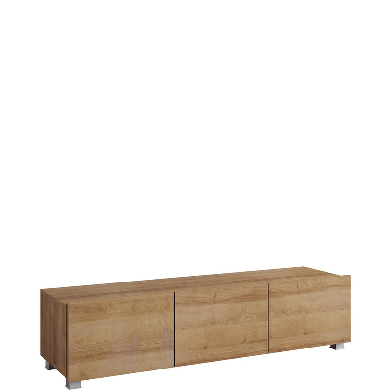 Stylowa komoda RTV 150 cm dąb złoty MODERN