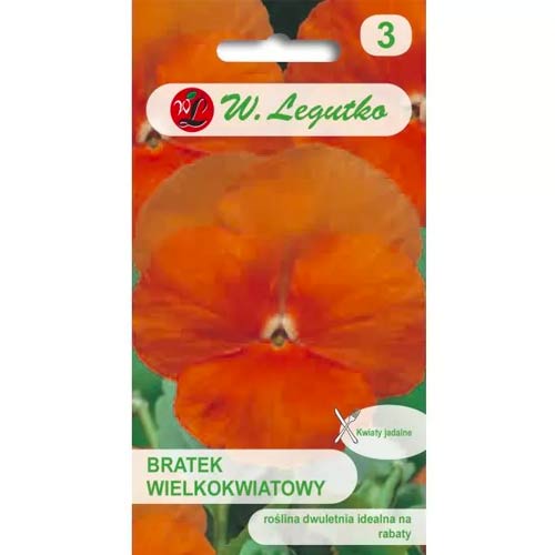 1 szt, Bratek Orange Sun - Nasiona: Ilość w opakowaniu: 0.4 g