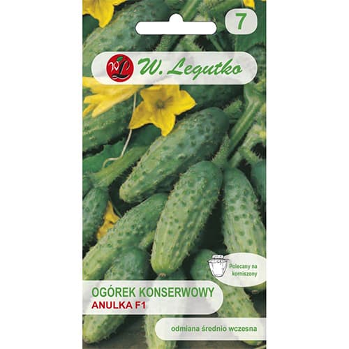1 szt, Ogorek Anulka F1 - Nasiona: Ilość w opakowaniu: 3 g