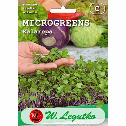 1 szt, Microgreens Kalarepa - Nasiona: Ilość w opakowaniu: 4 g