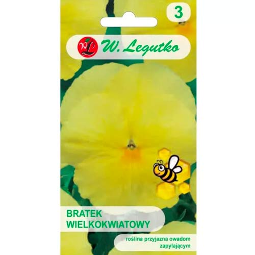 1 szt, Bratek Luna - Nasiona: Ilość w opakowaniu: 0.4 g