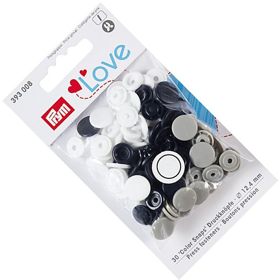 napy plastikowe COLOR SNAPS fi 12,4mm PRYM 393008