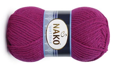 włóczka SPORT WOOL kolor: 6964 / biskupi