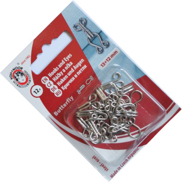 haftki 4/0 srebrne zestaw (6szt)