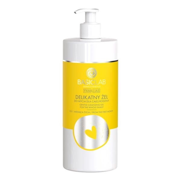Basiclab famillias delikatny żel do mycia ciała I głowy dla całej rodziny 500 ml