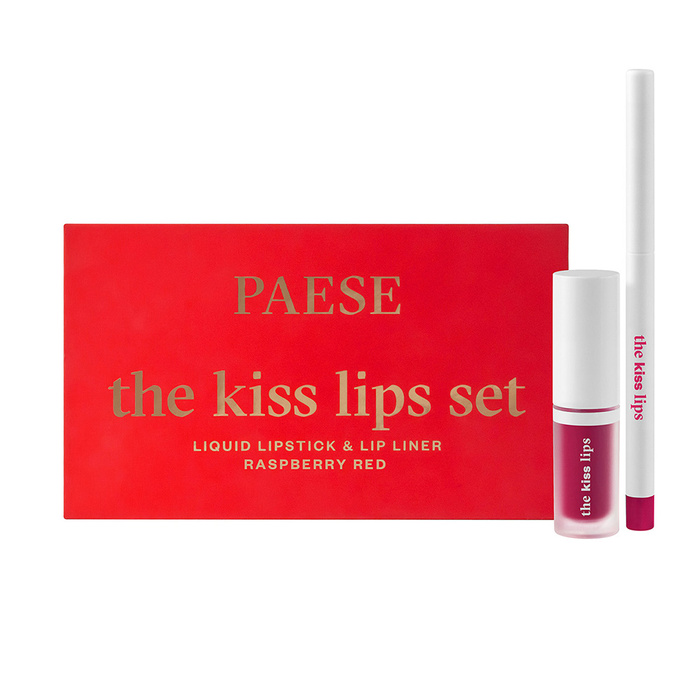 PAESE, THE KISS LIPS ZESTAW 05 - RESPBERRY RED