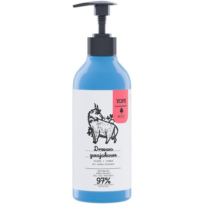 YOPE Naturalny żel pod prysznic Drzewo gwajakowe, mirra i tonka 400 ml