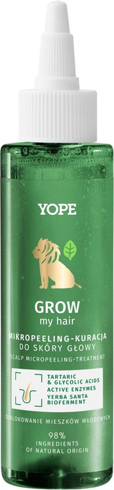 YOPE Grow My Hair Mikropiling-Kuracja do skóry głowy, 115 ml