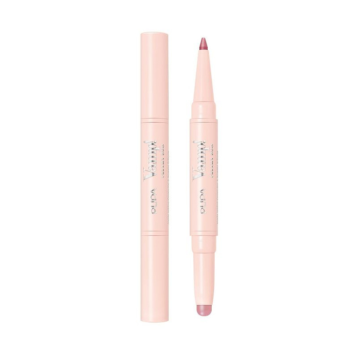 PUPA Milano Vamp! Creamy Duo Pomadka i konturówka do ust - 019 Vibrant Rose, 10 g