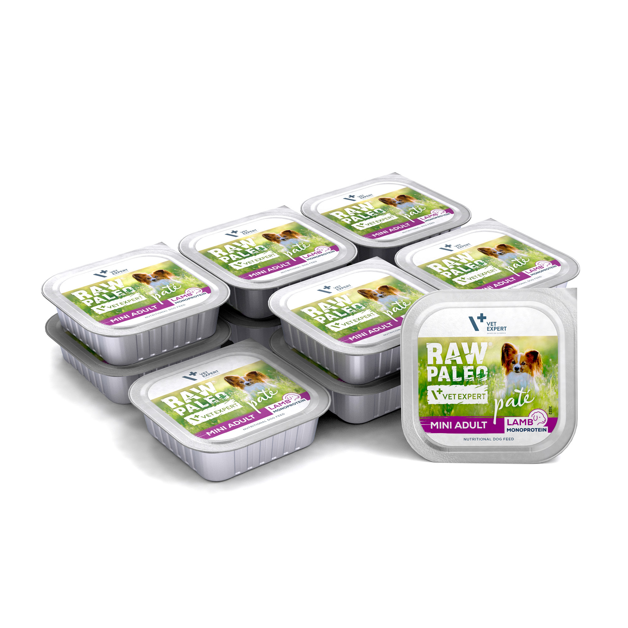 RAW PALEO PATE MINI ADULT LAMB 12x150g - mokra karma dla psów dorosłych - jagnięcina