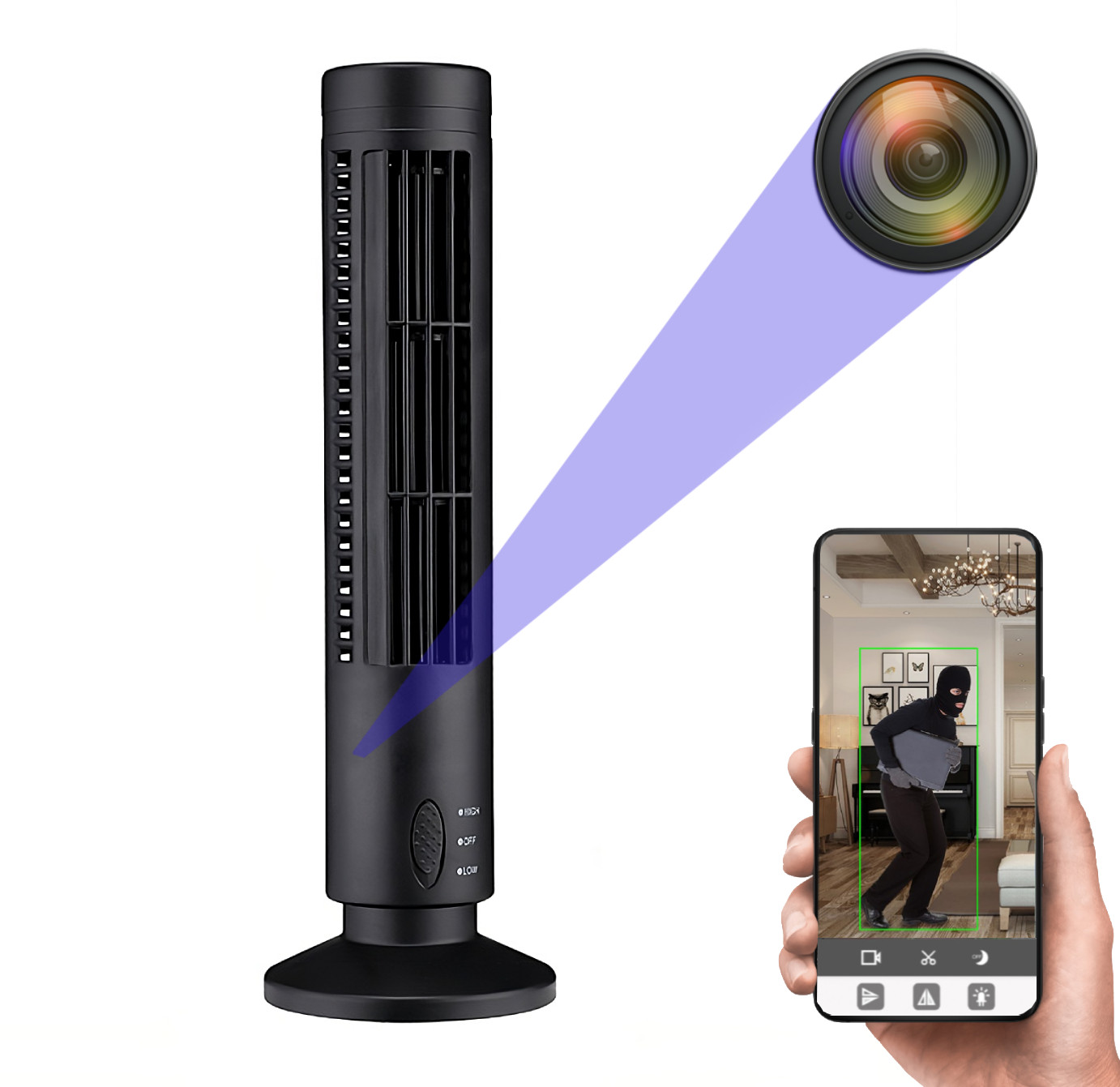 Ukryta kamera WiFI w wentylatorze M02