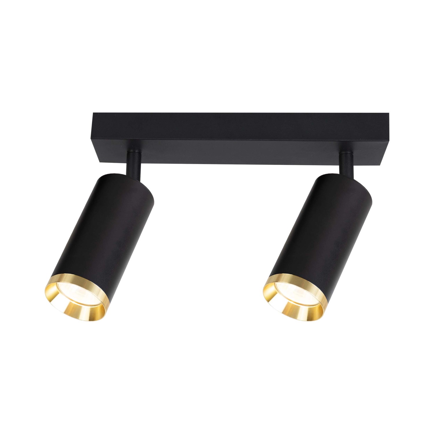 Goldlux Listwa Spot Mica 2xGU10 10W czarno-złota