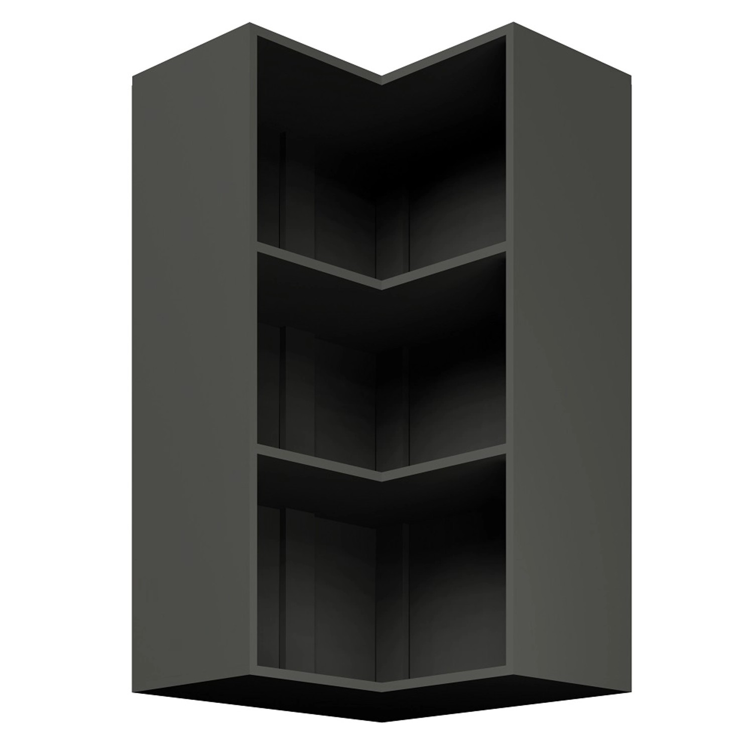 Korpus górny wysoki narożny 106,8x60x60 cm grafit