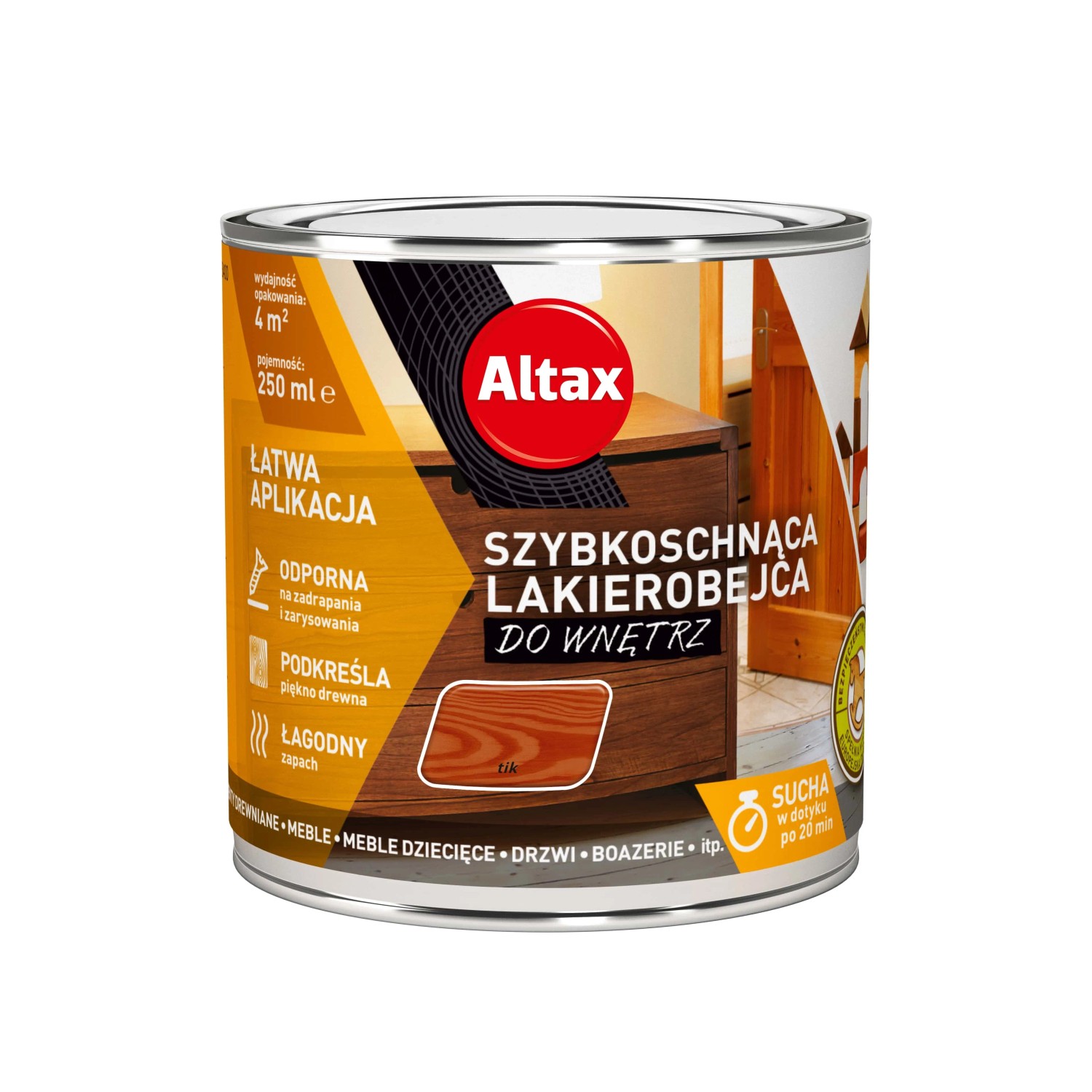Altax Lakierobejca szybkoschnąca tik 250 ml