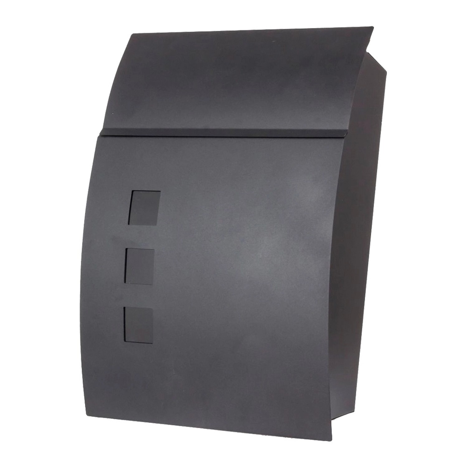 Skrzynka na listy Enzo czarna 32 x 45 cm