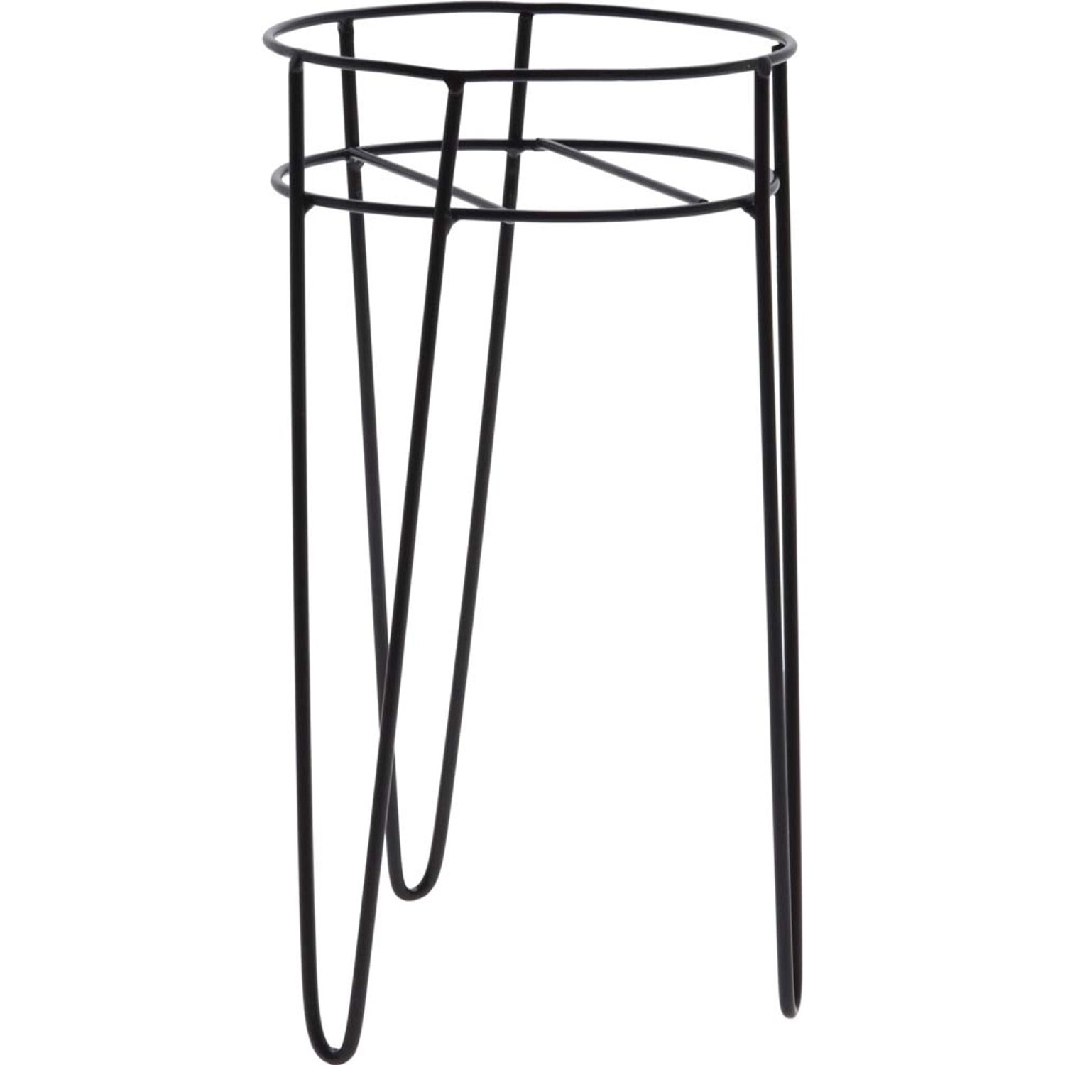 Kwietnik Korfu metal czarny S - wys. 32 cm