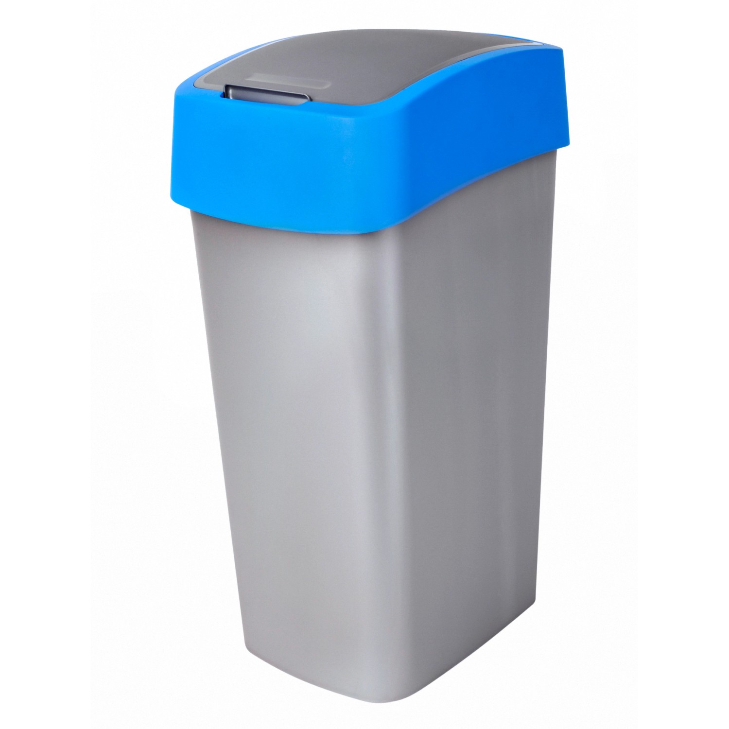 Kosz na śmieci Flip Bin srebrno-niebieski 45 l