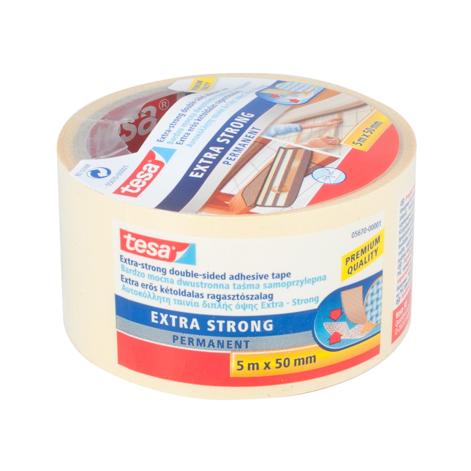 Tesa Taśma dwustronna Extra Strong 5 m x 50 mm