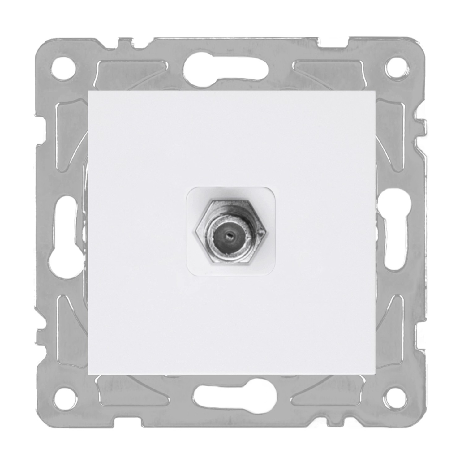 Electromalt Gniazdo Quad SAT białe