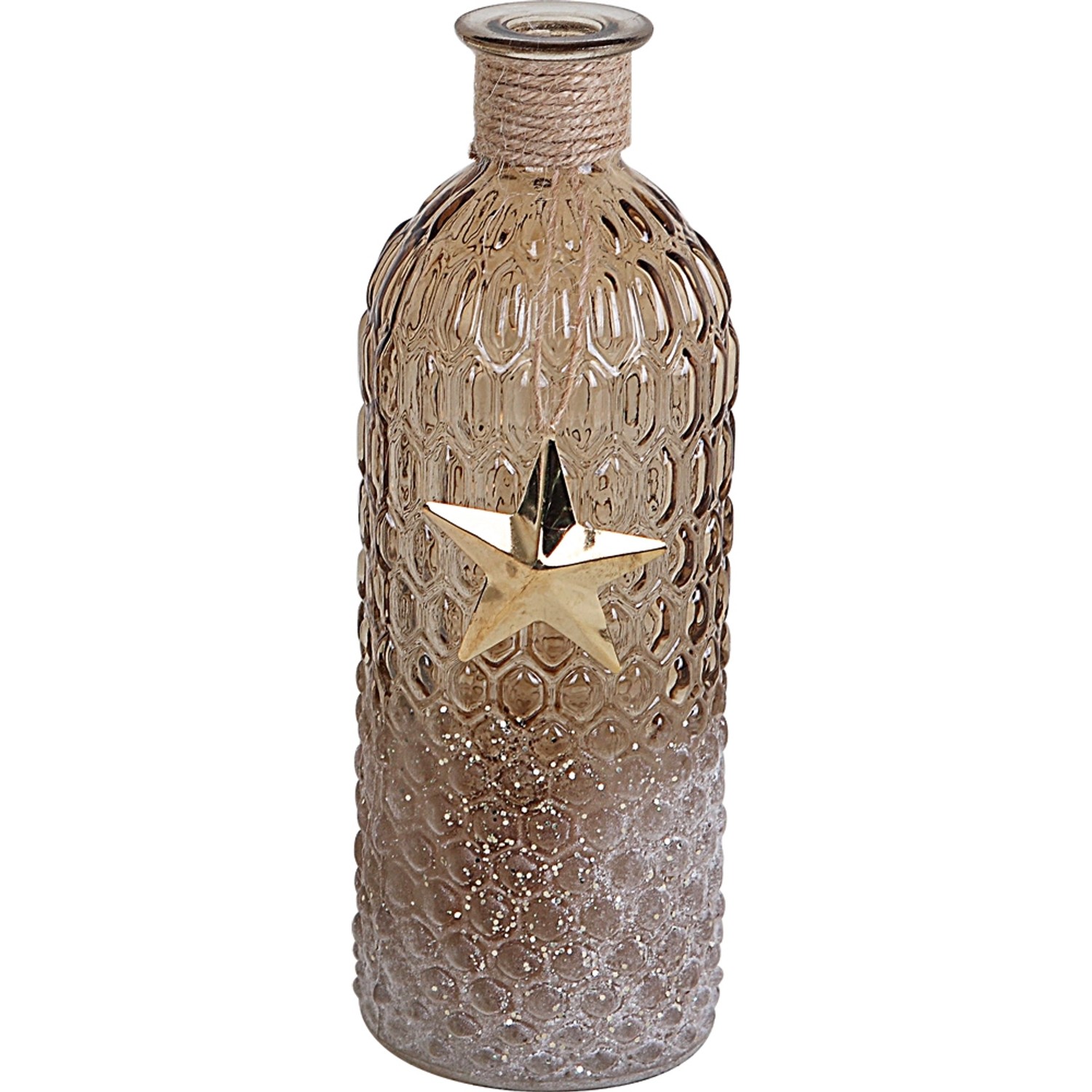 Wazon szklany z gwiazdą wys. 16 cm 5,5 x 16 cm