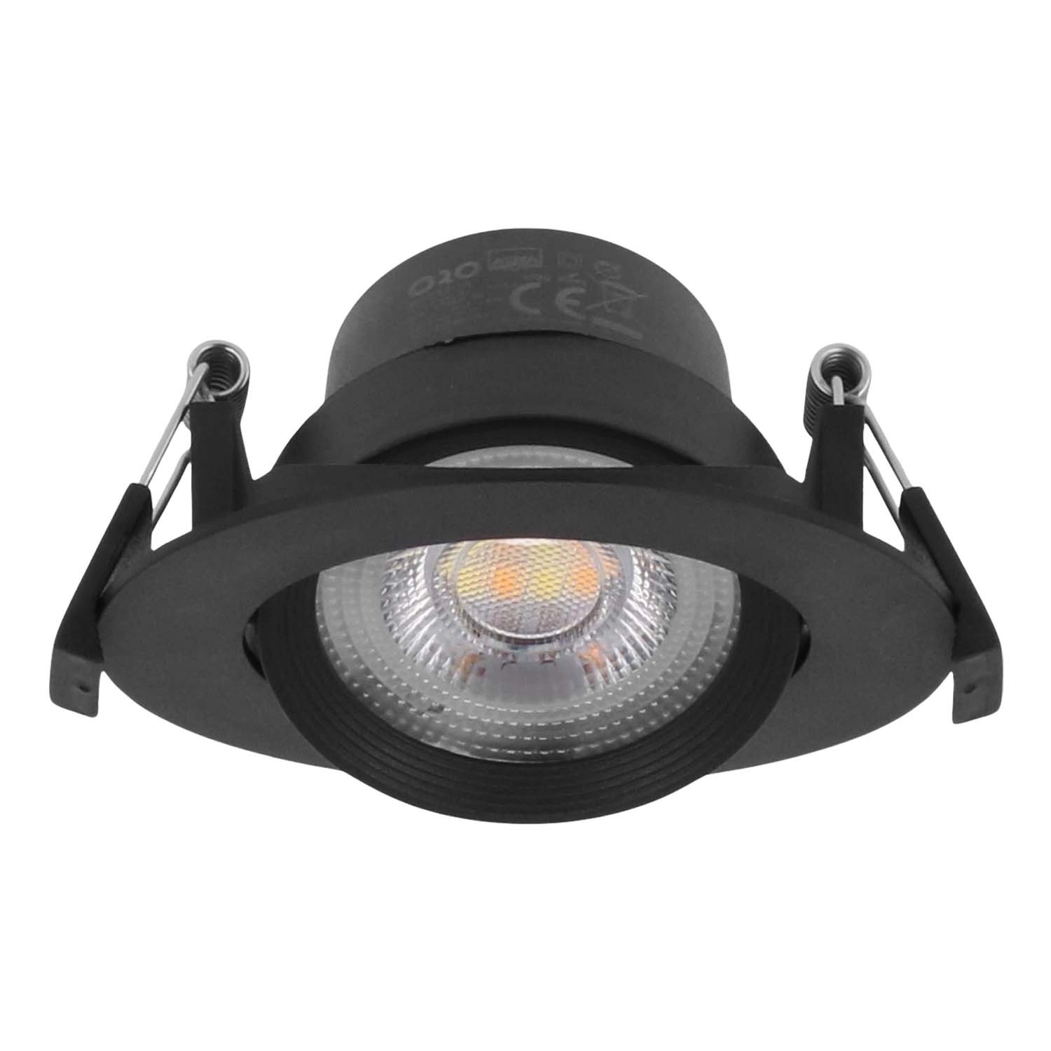 ORO Oprawa LED ZUMA podtynkowa 5W 3000/4000/6500K 375lm okrągła czarna