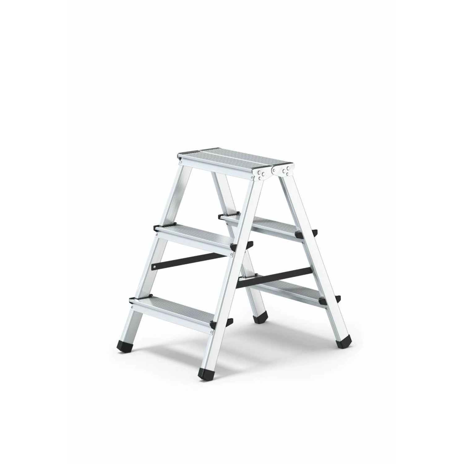 Skiva Drabina aluminiowa 3-stopniowa dwustronna