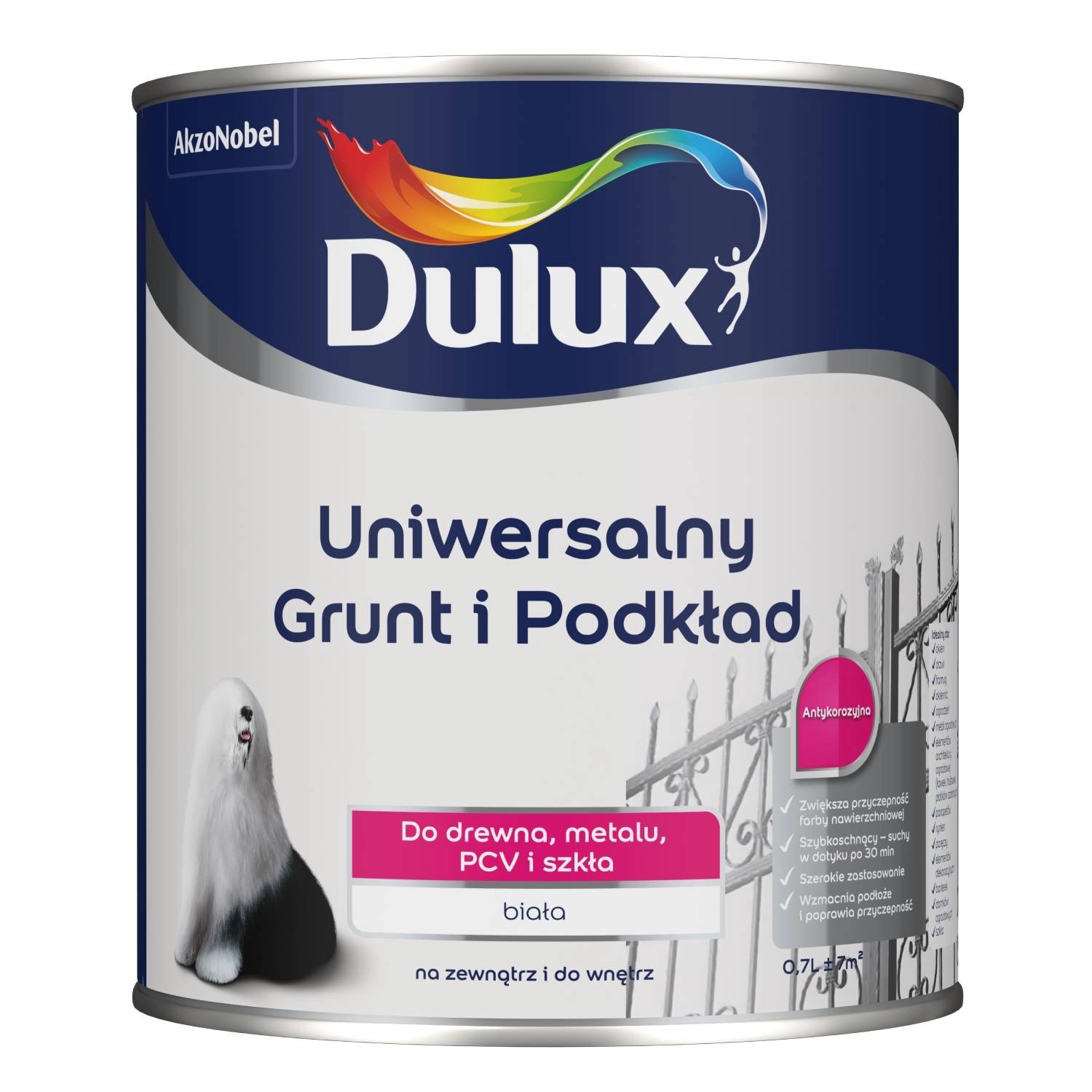 Dulux Uniwersalny Grunt i Podkład biały 0,7L