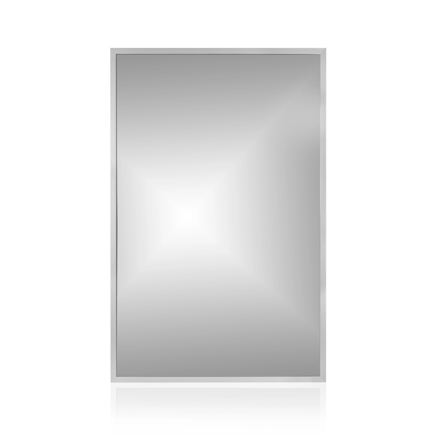 Lustro bez LED BRW Line srebrna rama 65x100