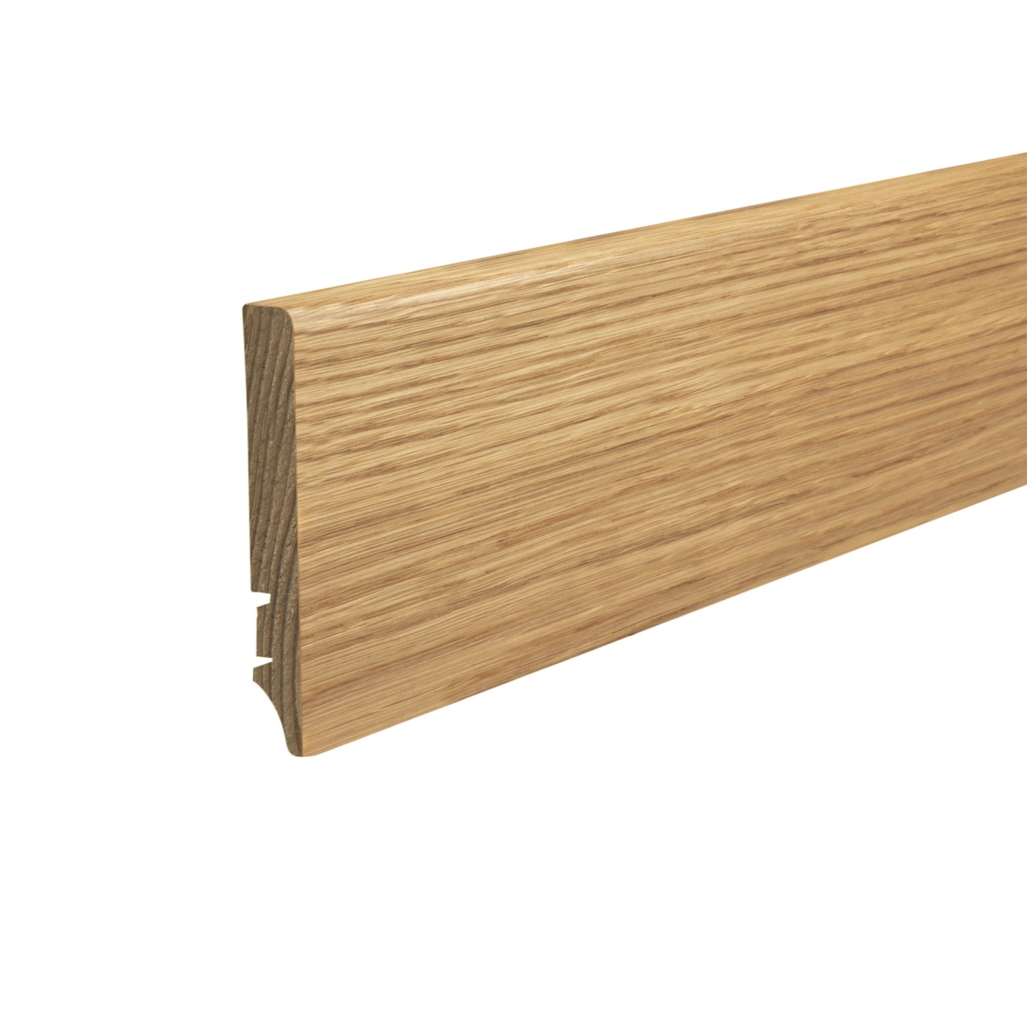 Listwa przypodłogowa fornirowana, dąb, wym. 16 mm x 90 mm x 2200 mm