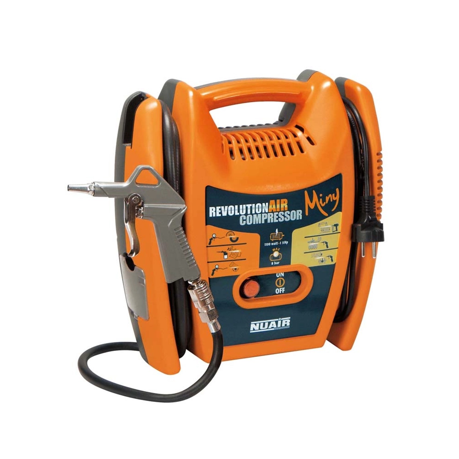 NuAir Revolution Air Kompresor bezolejowy Miny 8 bar
