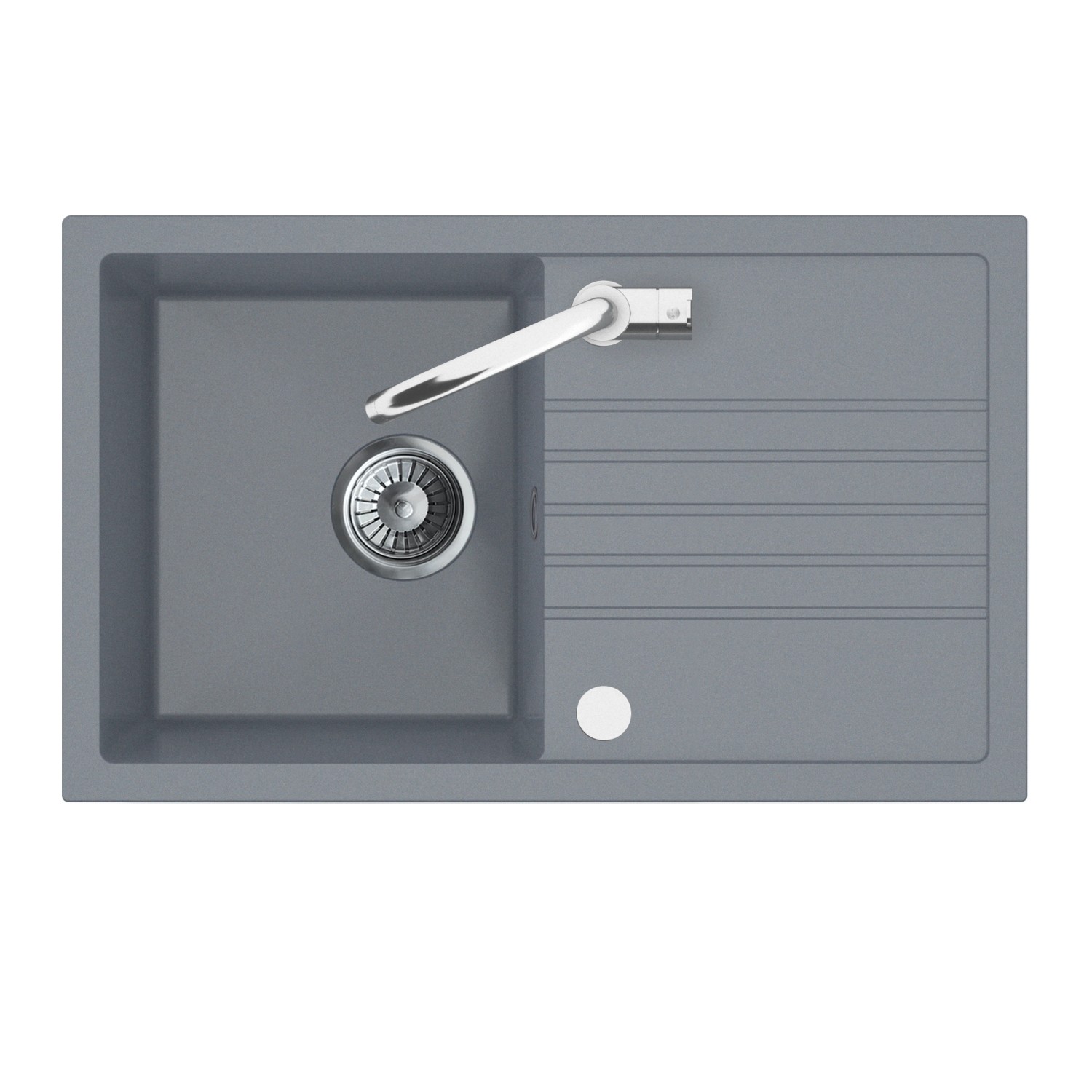 Zlew Sofia Granitowy 1-komorowy z baterią