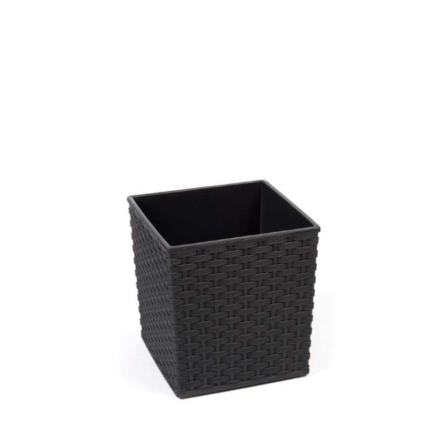 Lamela Doniczka JUKA rattan czarna 40 cm