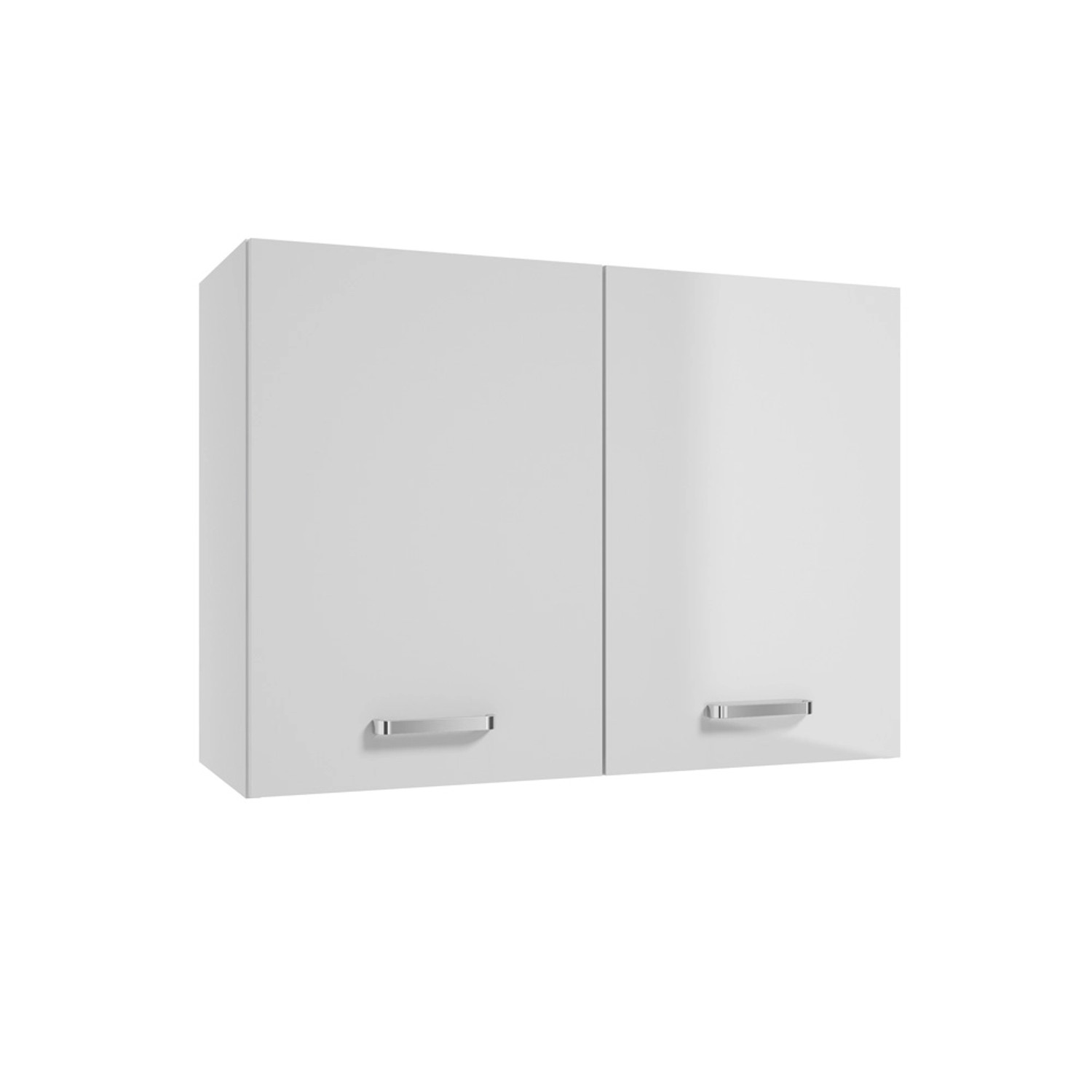 Defra Szafka kuchenna górna NAPOLI biel/chrom 80 cm