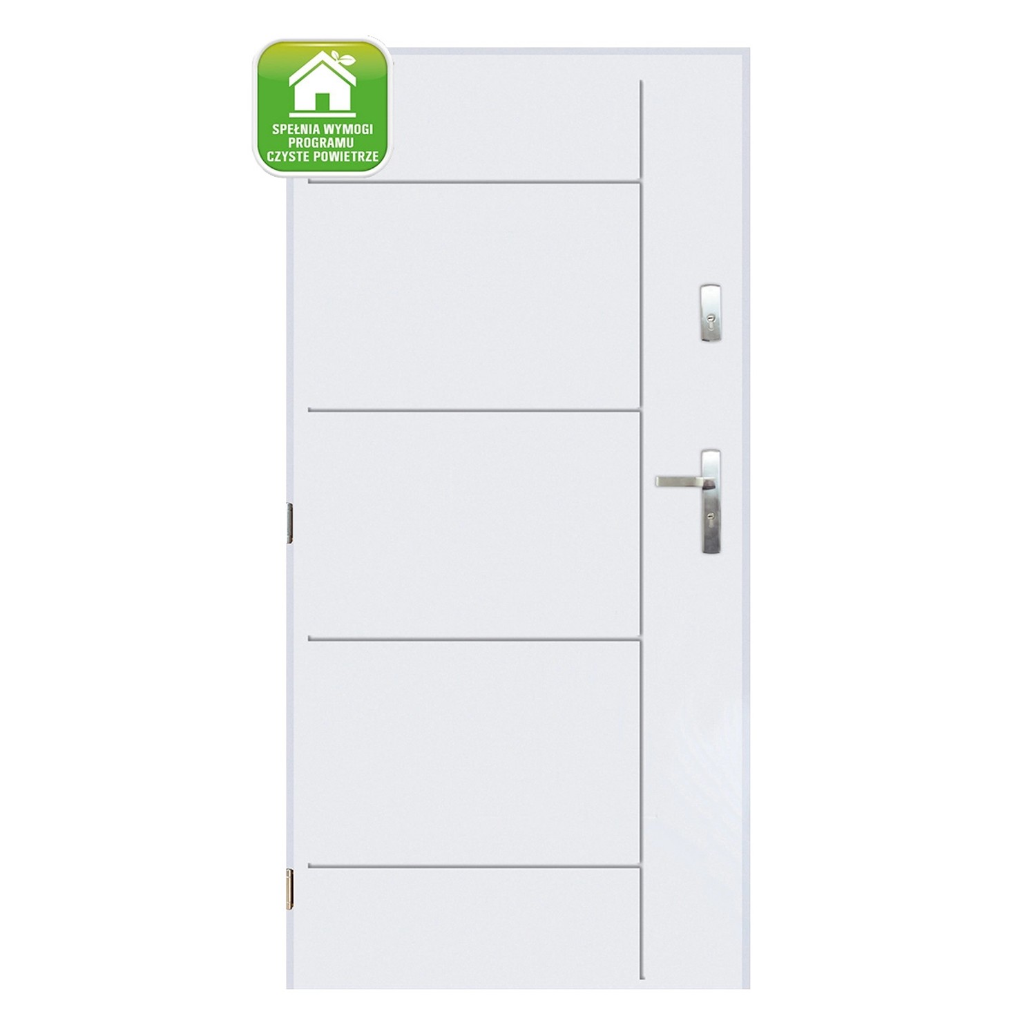 Pantor Drzwi zewnętrzne Rodan białe 80L