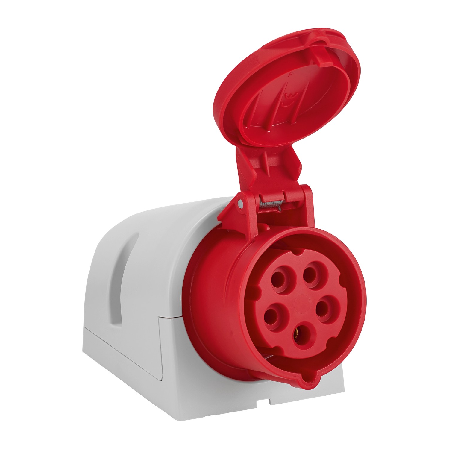 Gniazdo wtykowe ścienne CEE 5-biegunowe 16 A natynkowe