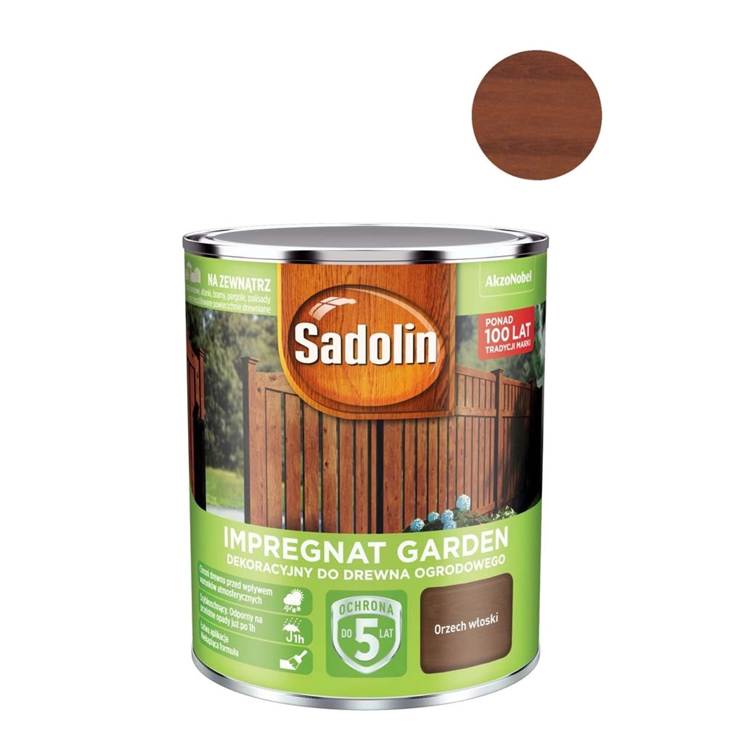 Sadolin Impregnat dekoracyjny Garden orzech włoski - 0,7L