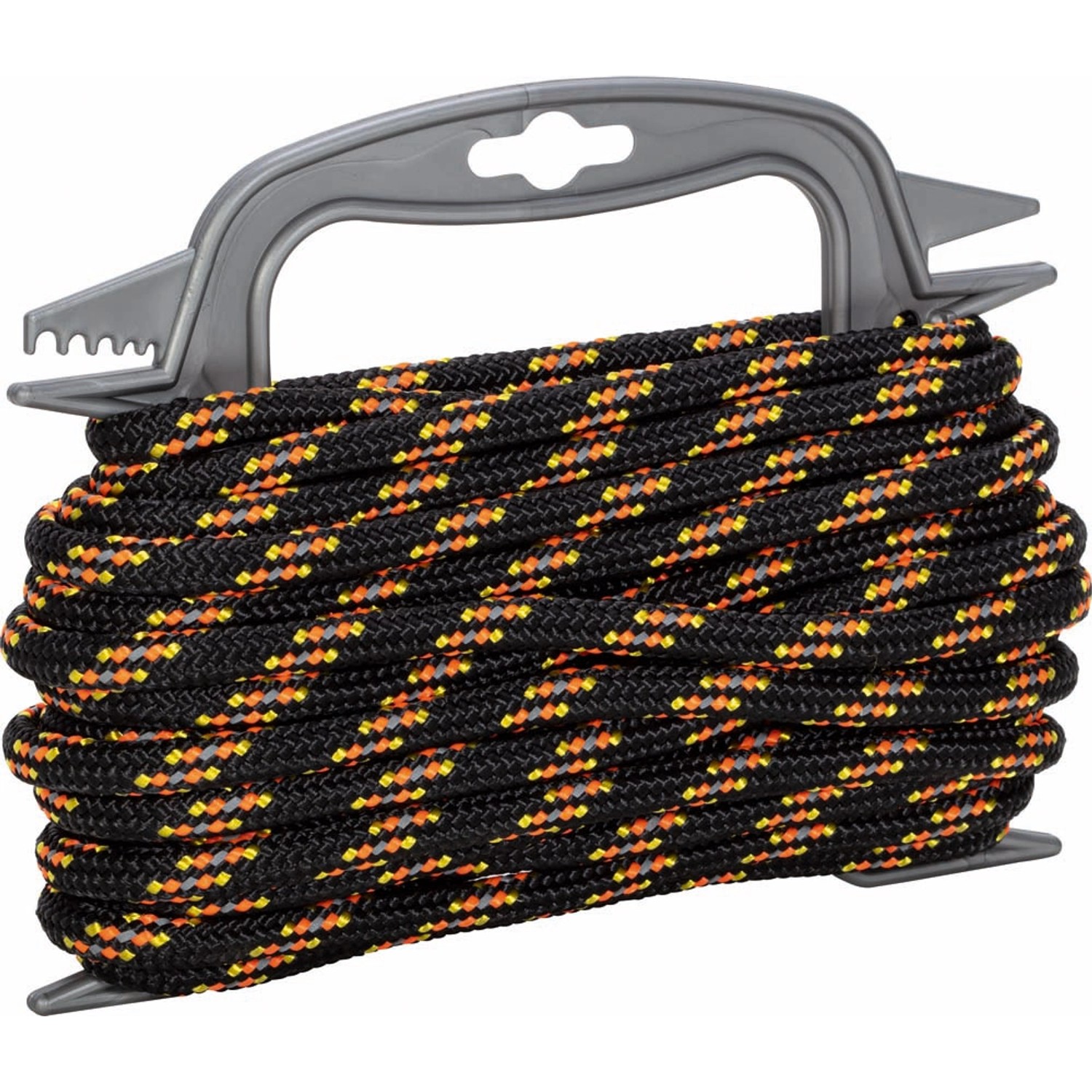 Lux-Tools Lina odblaskowa czarna 8mm 10m