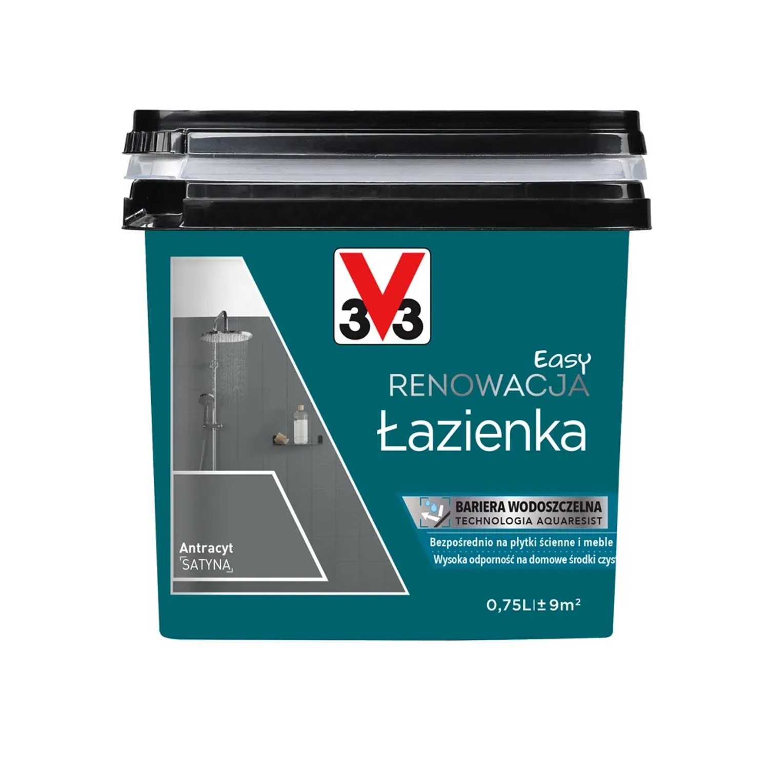Farba V33 Easy Renowacja Łazienka antracyt 750 ml