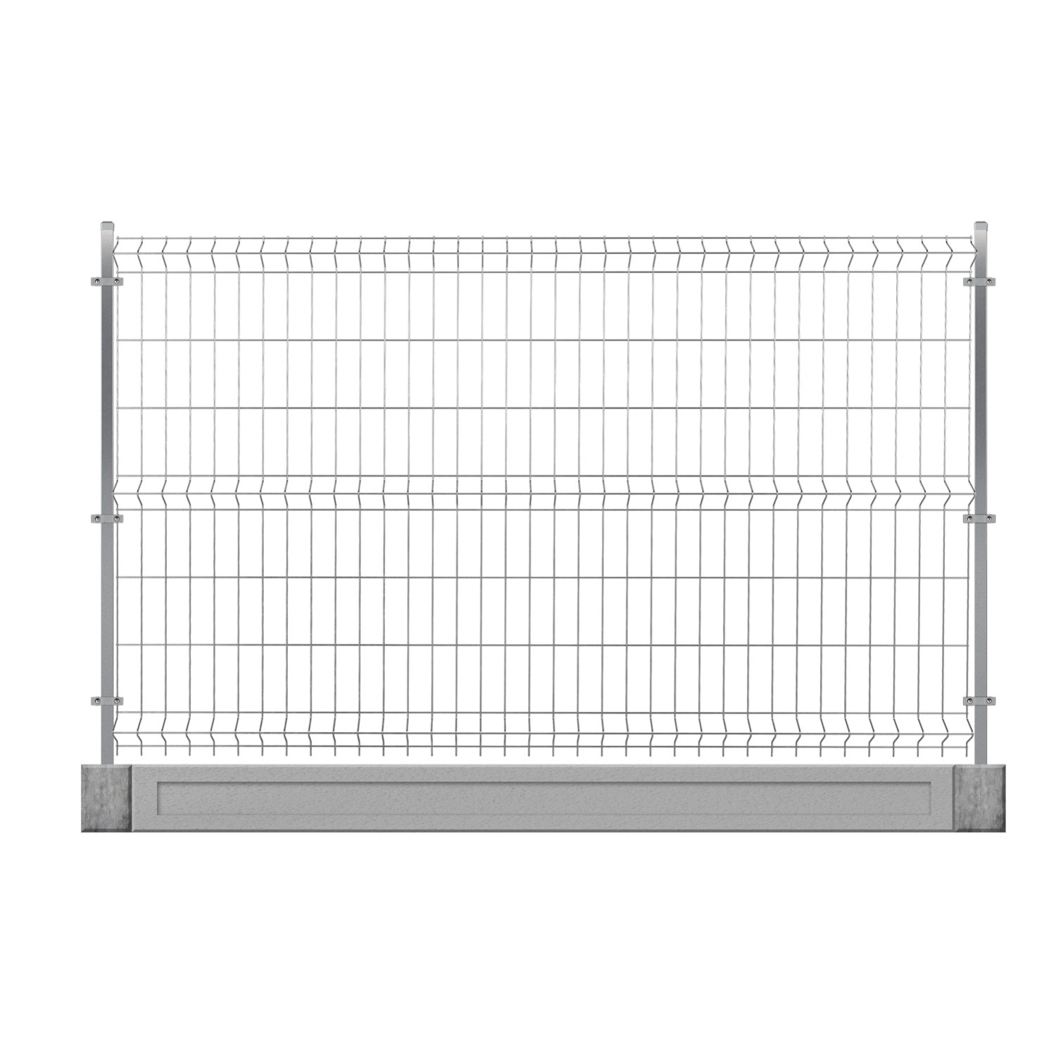 Wiśniowski Panel ogrodzeniowy ocynk - 250 x 153 cm, drut 4 mm, oczko 7x20 cm