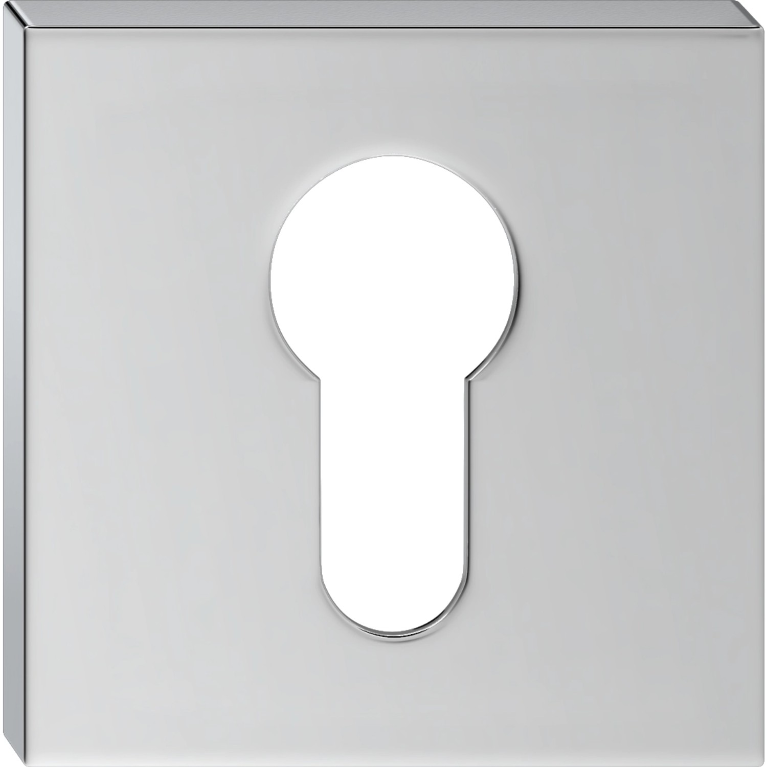 Rozeta kwadratowa dolna wkładka chrom błyszczący