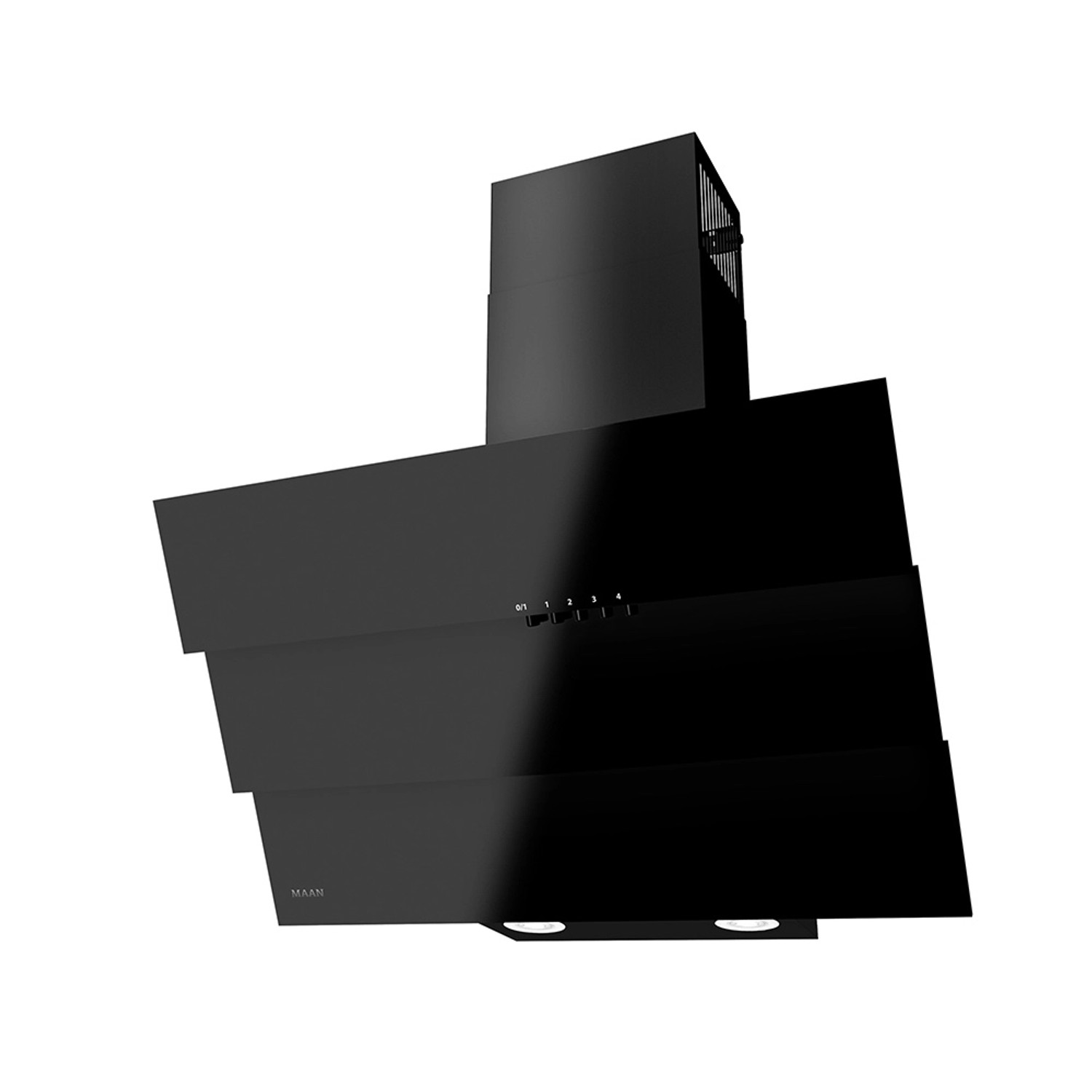 Okap kominowy Bravo LED czarny 60 cm