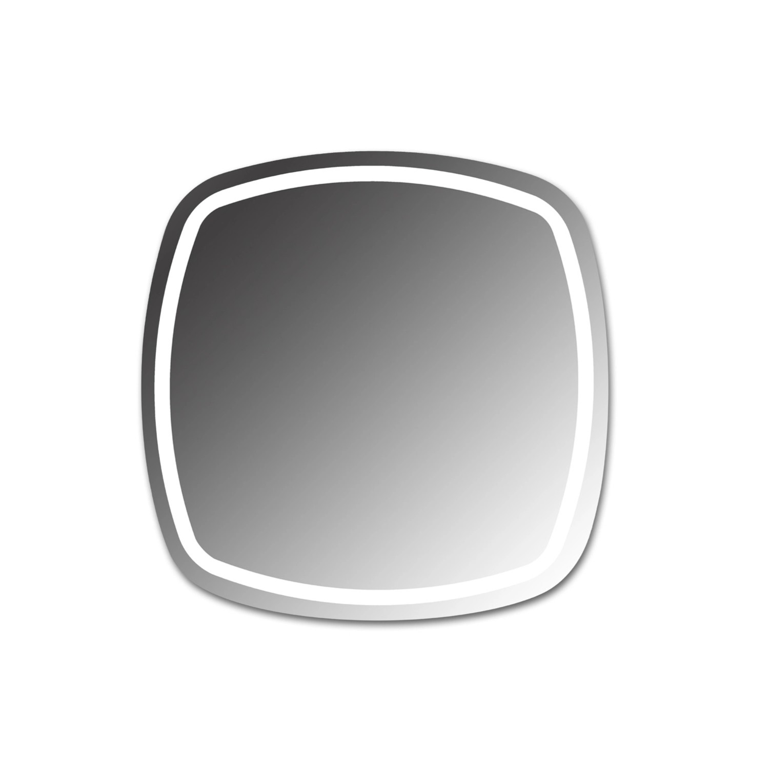 Lustro z LED Smooth Line 80x80