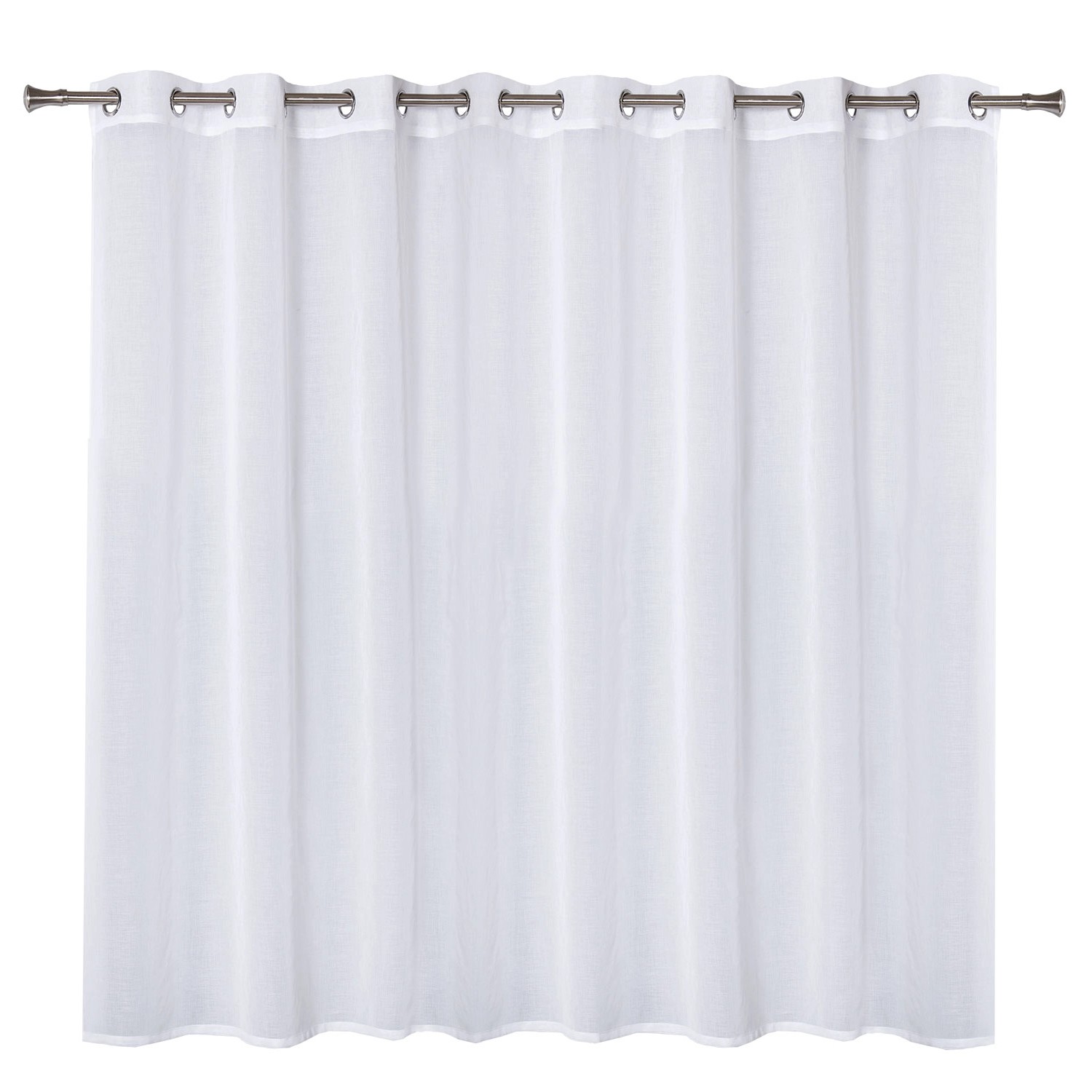 Firanka MIRA na przelotkach 290 cm x 160 cm biała
