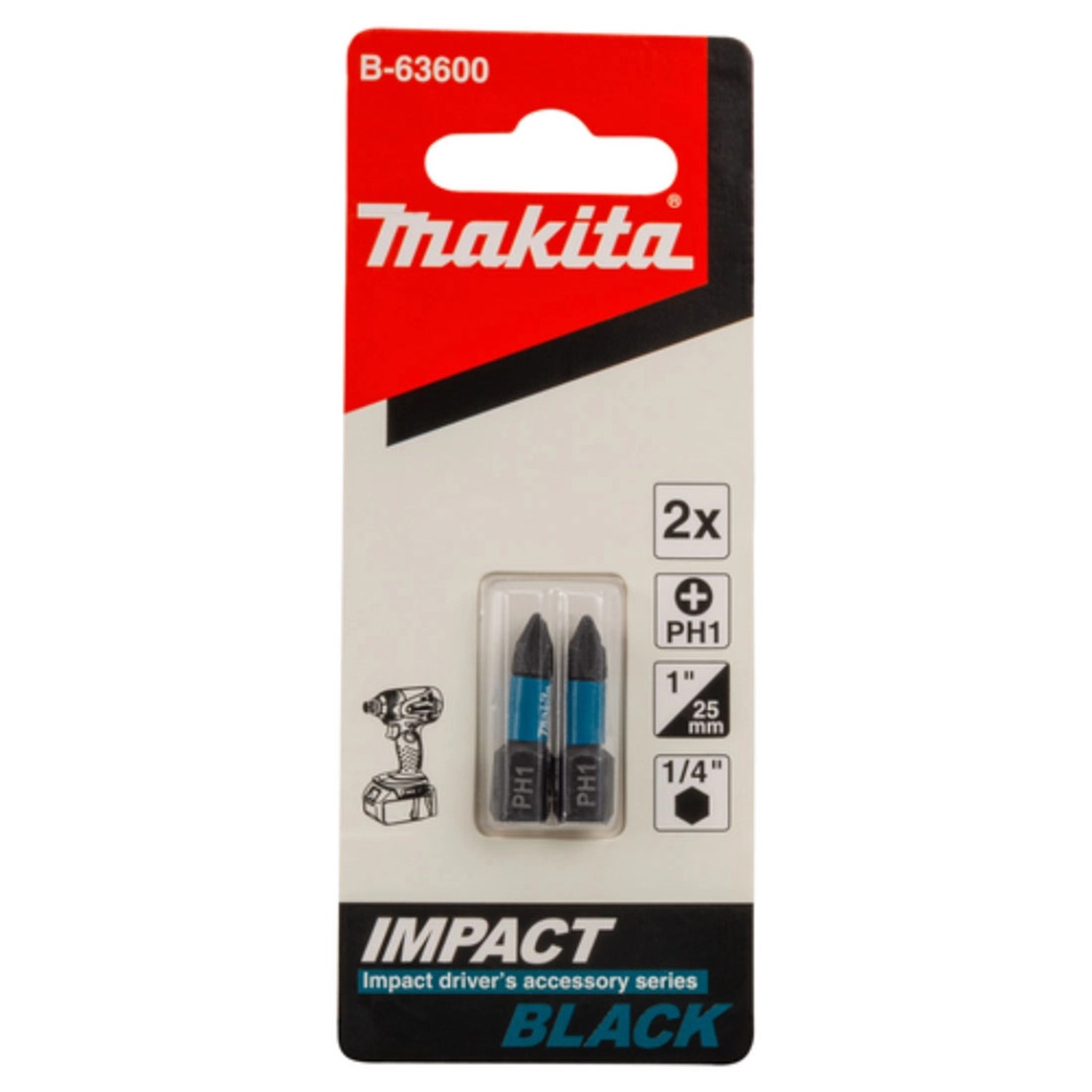 Makita Końcówka Impact Black PH1-25 MM