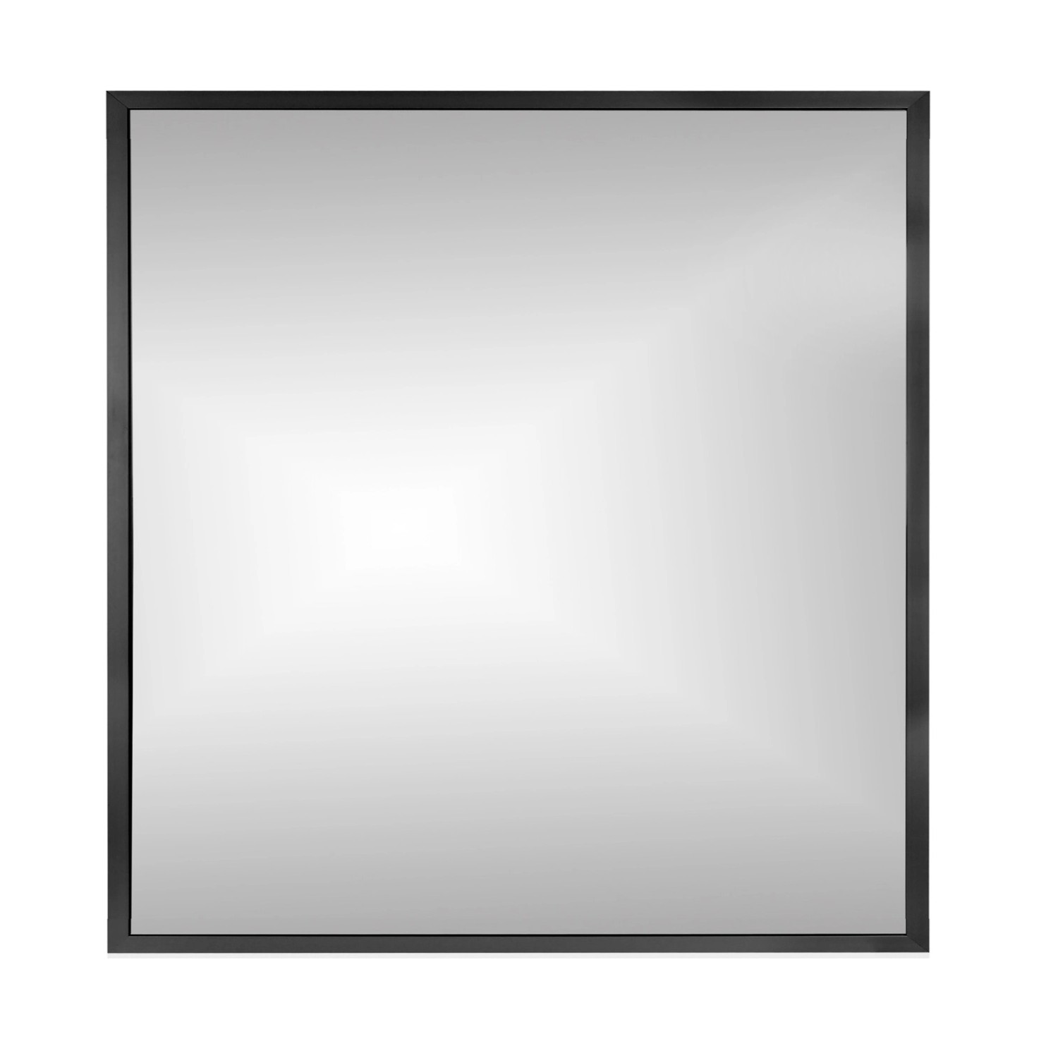 Lustro bez LED BRW Line czarna rama 65x60