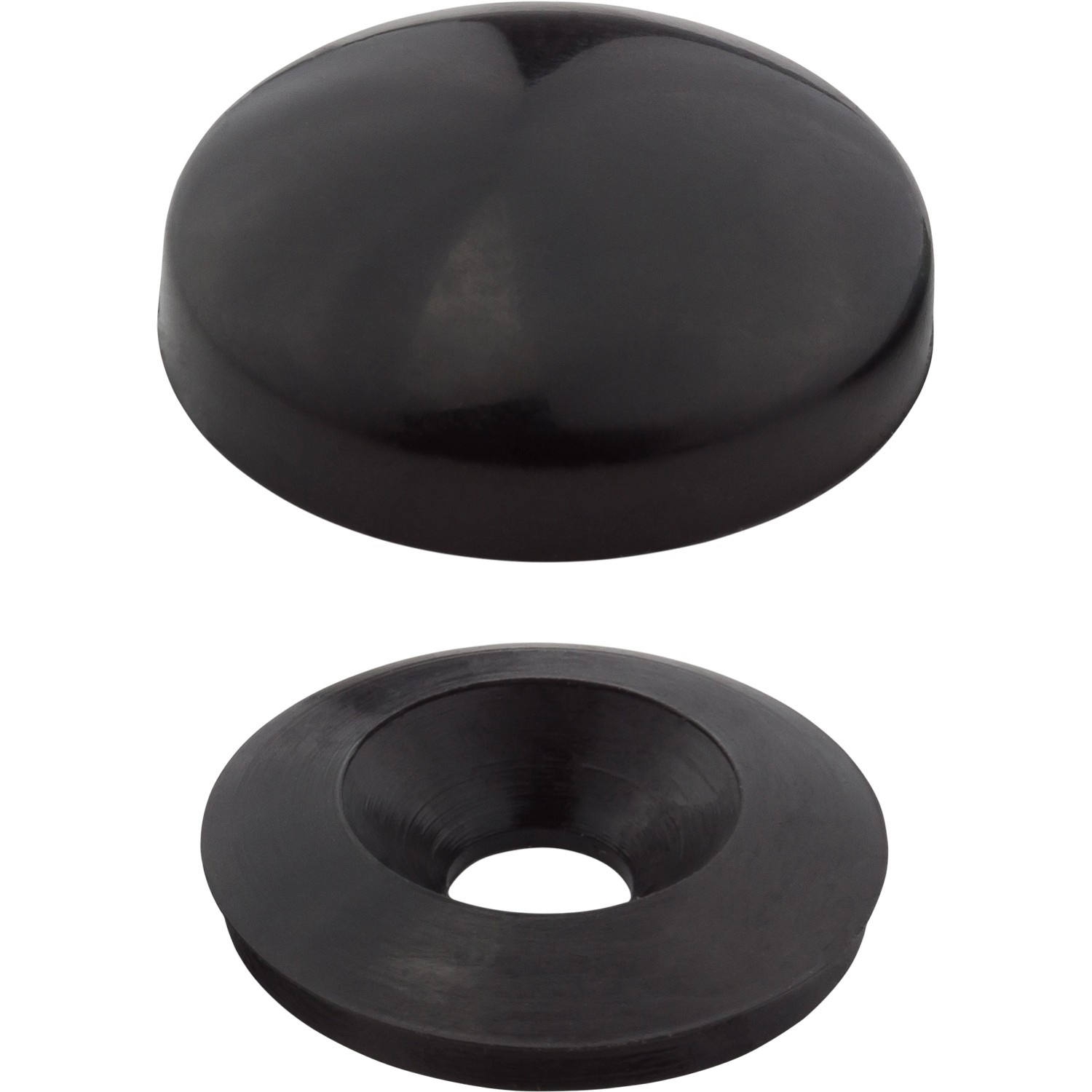 Metro Zaślepka na wkręt czarna 12 sztuk śr. 14,5 mm