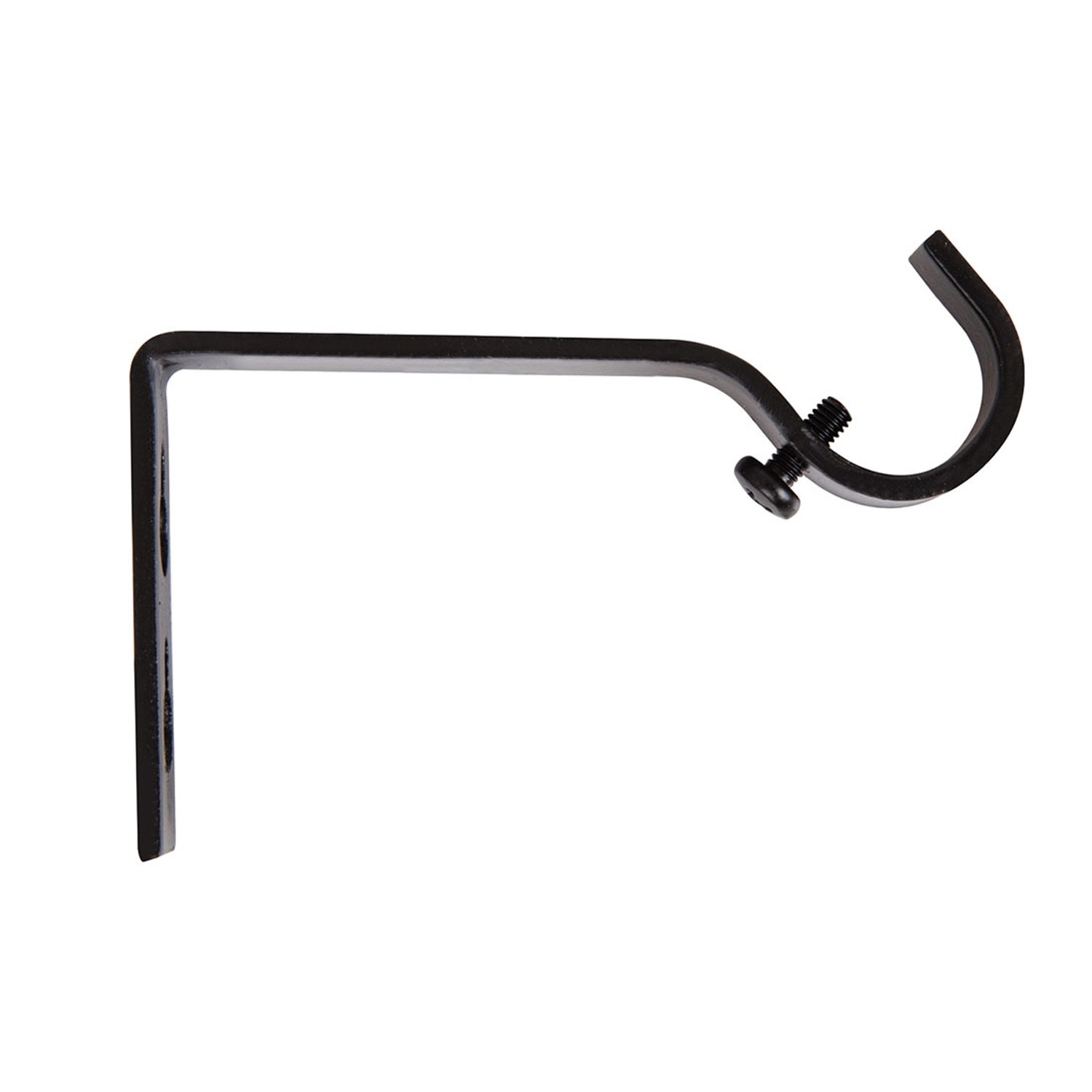 Wspornik karnisza pojedynczego blaszka fi25 mm czarny 1 szt.