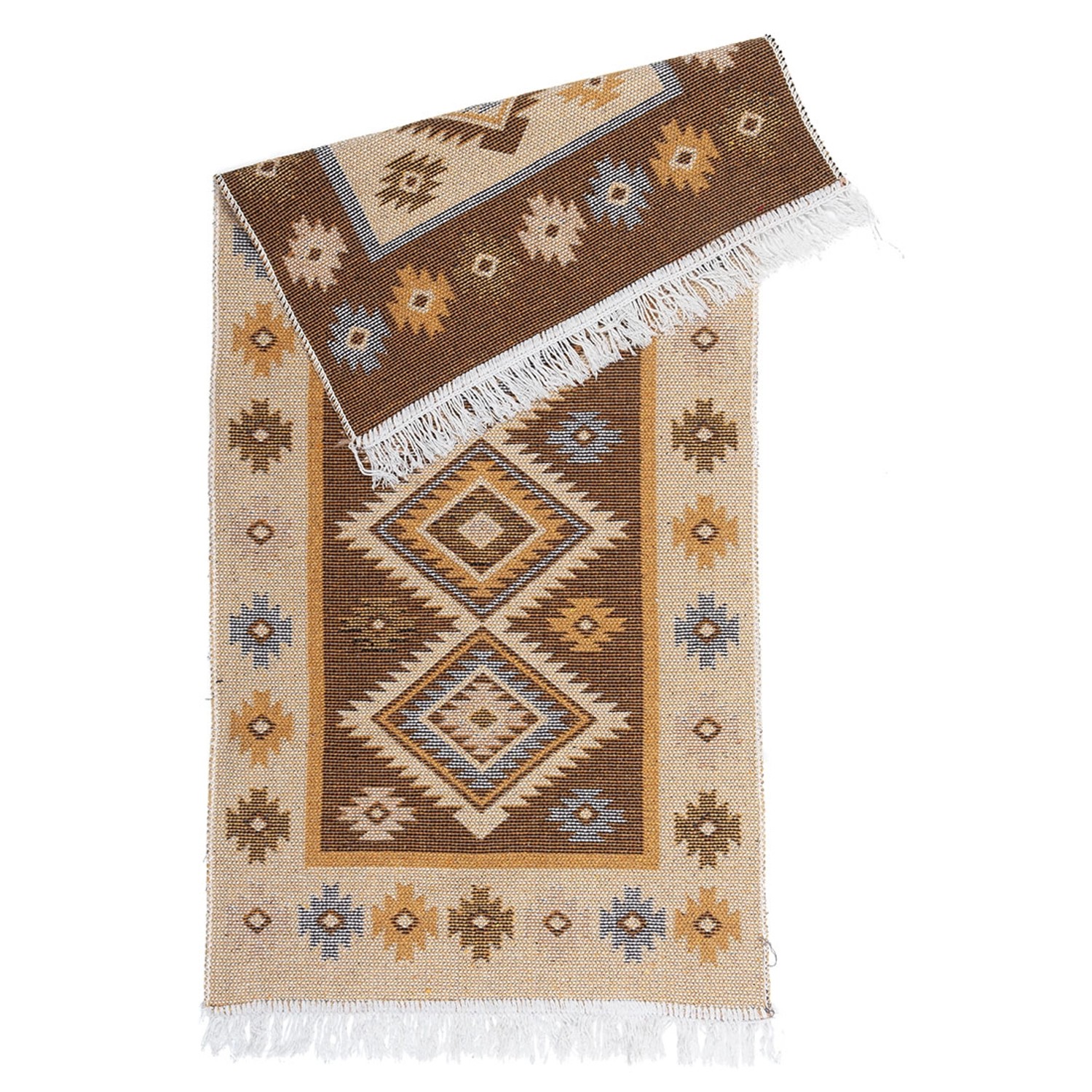 Multidecor Dywan KILIM romby 60 x 120 cm miodowy